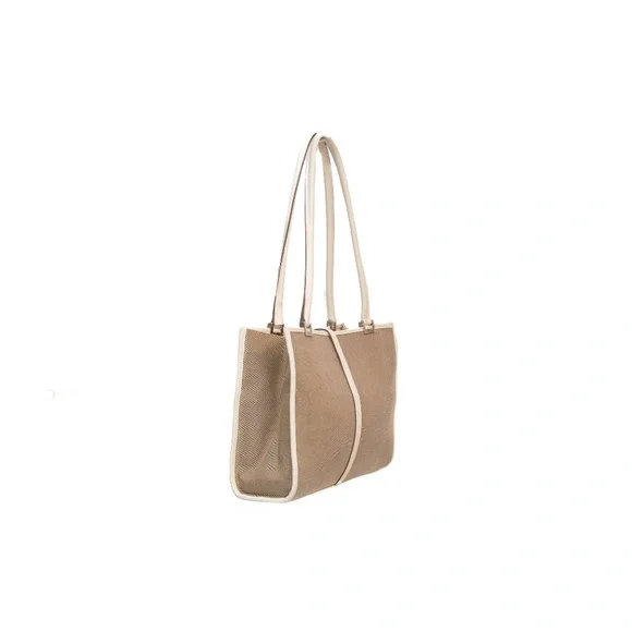 Vintage Gucci Tom Ford Era Beige Canvas &‎ Leather Bag - Picture 4 of 11